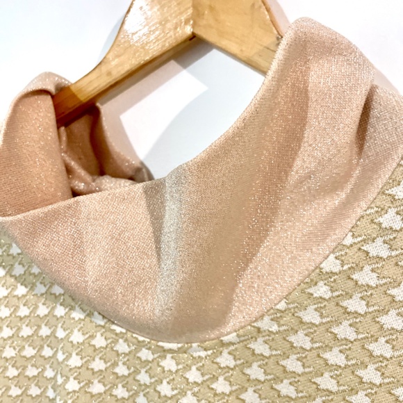 Retro/vintage gold & white dress - Picture 3 of 3